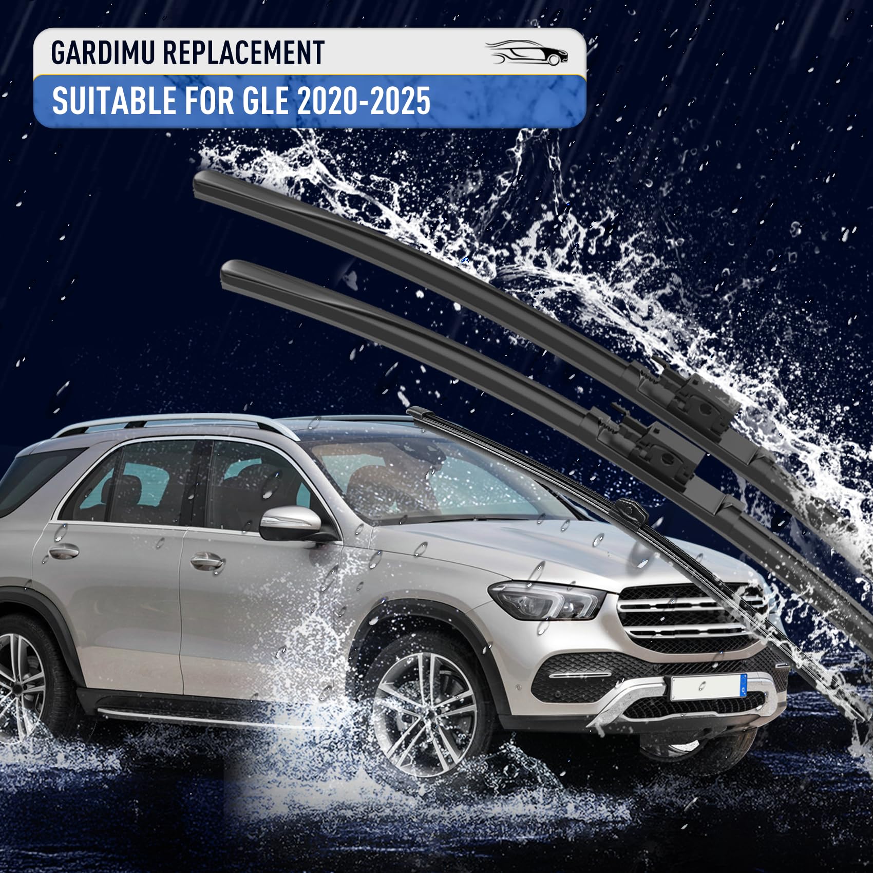 Balais D'essuie-glace Avant Pour Xpeng G6 SUV Coupé 2023-2025 - Taille 26+16 Pouces, Caoutchouc - 5