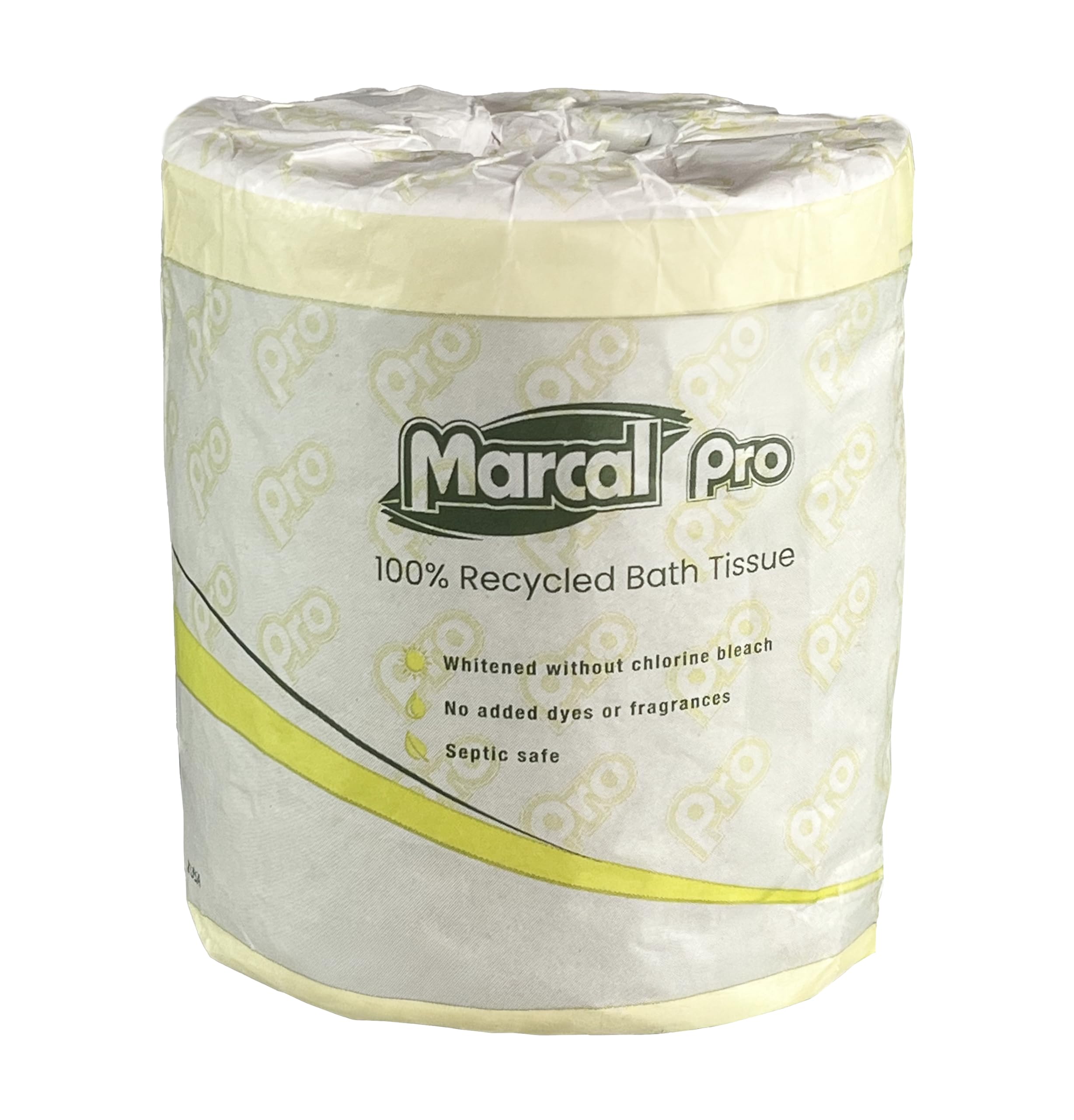 Marcal Pro Carta igienica sfusa, 2 strati, 500 fogli, 100% riciclata, confezionata singolarmente, 96 rotoli (AMZN-4131)