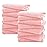 Spotted Play 16 Pack Burp Cloths for Baby - 20 by 10 Ultra Absorbent Burping Cloth, Newborn Towel - Milk Spit Up Rags - Burpy Cloths for Unisex, Boy, Girl - Burp Cloths Set (Pink)
