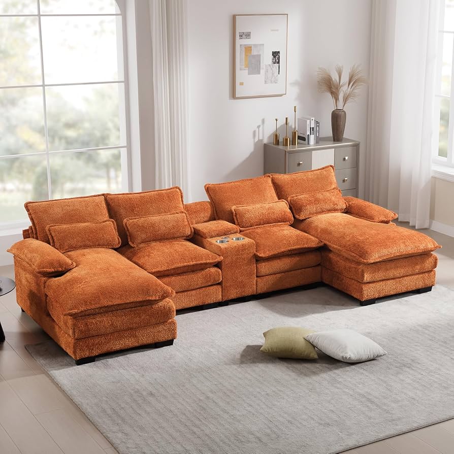 Amazon.com: KIVENJAJA 124.8” Modular Sectional Couch with