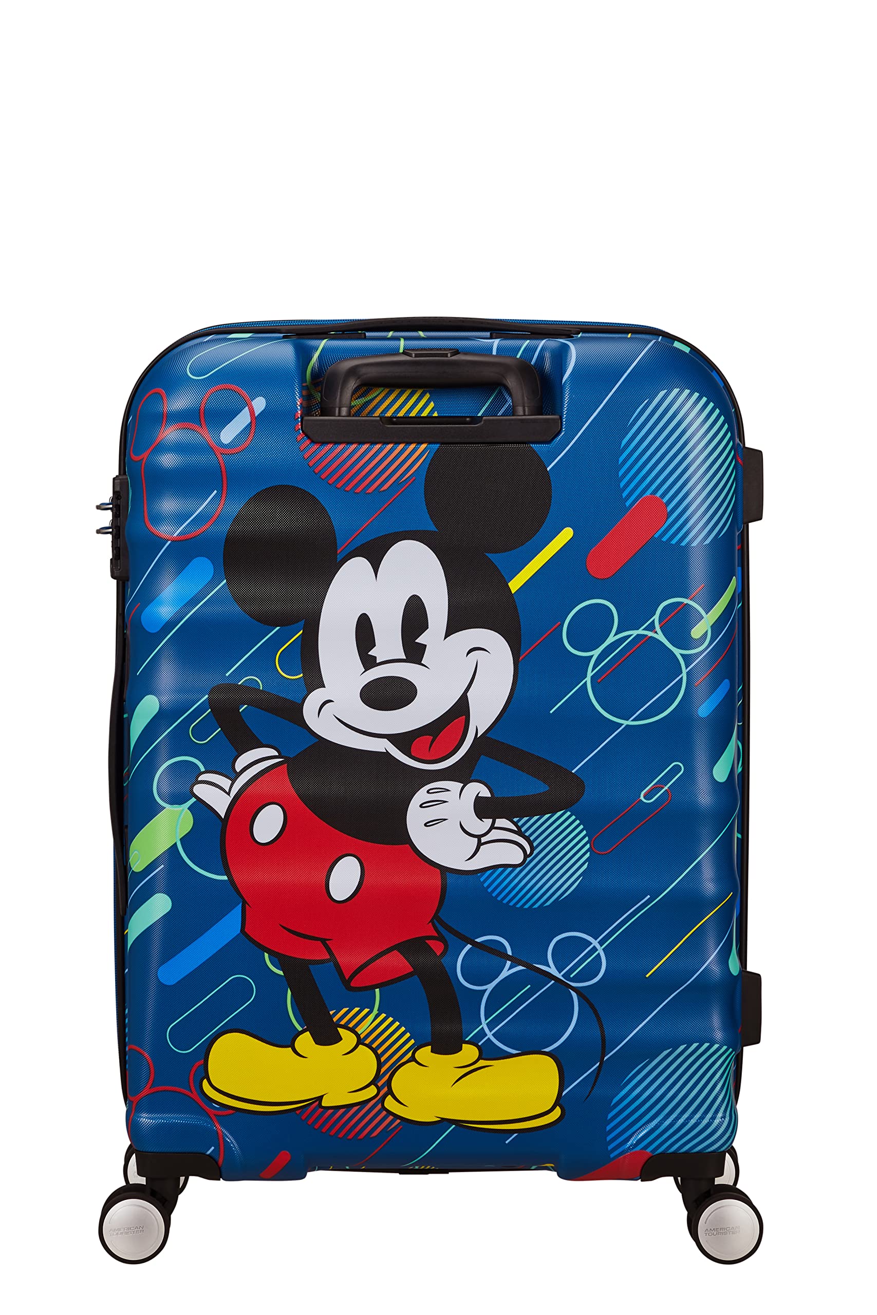 American Tourister Wavebreaker Disney - Spinner M, bagagli per bambini, 67 cm, 64 L, multilorato (Mickey Future Pop)