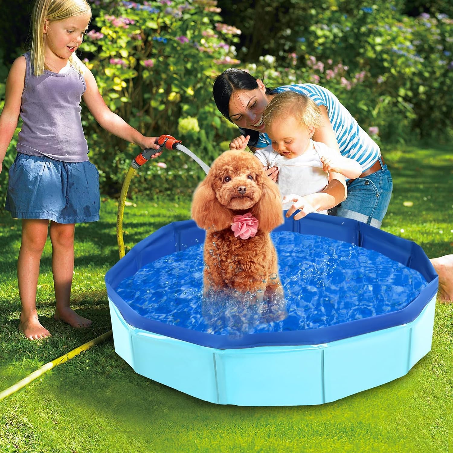 Piscina per cani e gatti, piscina per animali domestici, vasche da bagno per cani, piscina per cani di piccola taglia, piscina per cani di taglia grande, piscina pieghevole per cani, adatta per
