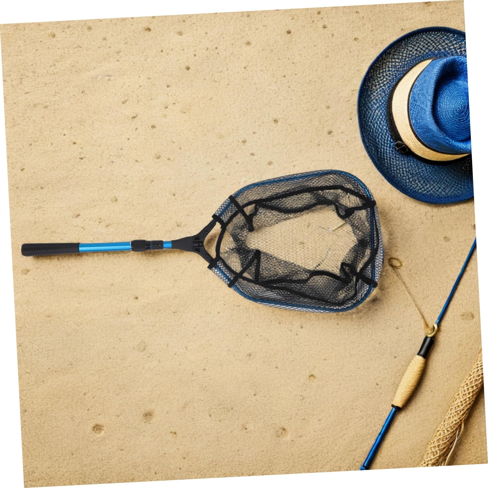 WOONEKY Pesca Plegable Retráctil con Mango Extensible Plegable para Lubina Trucha y Kayak