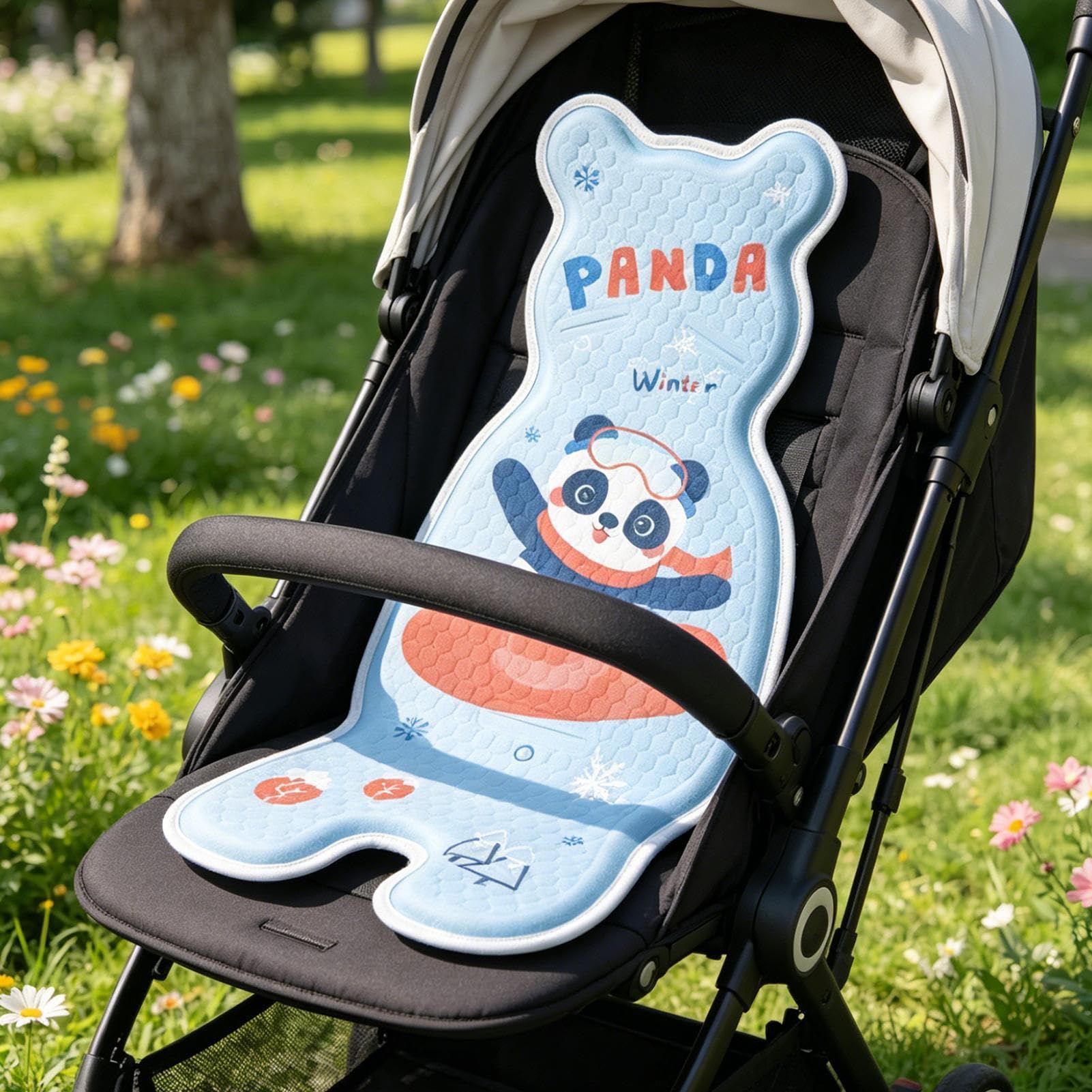 Cuscinetto Rinfrescante Seggiolino Auto,Fodera Traspirante Effetto Ghiaccio per Seggiolino Auto Bambini,cuscino rinfrescante passeggino | per viaggi all'aperto, spiaggia, campeggio, , sedia, altalena