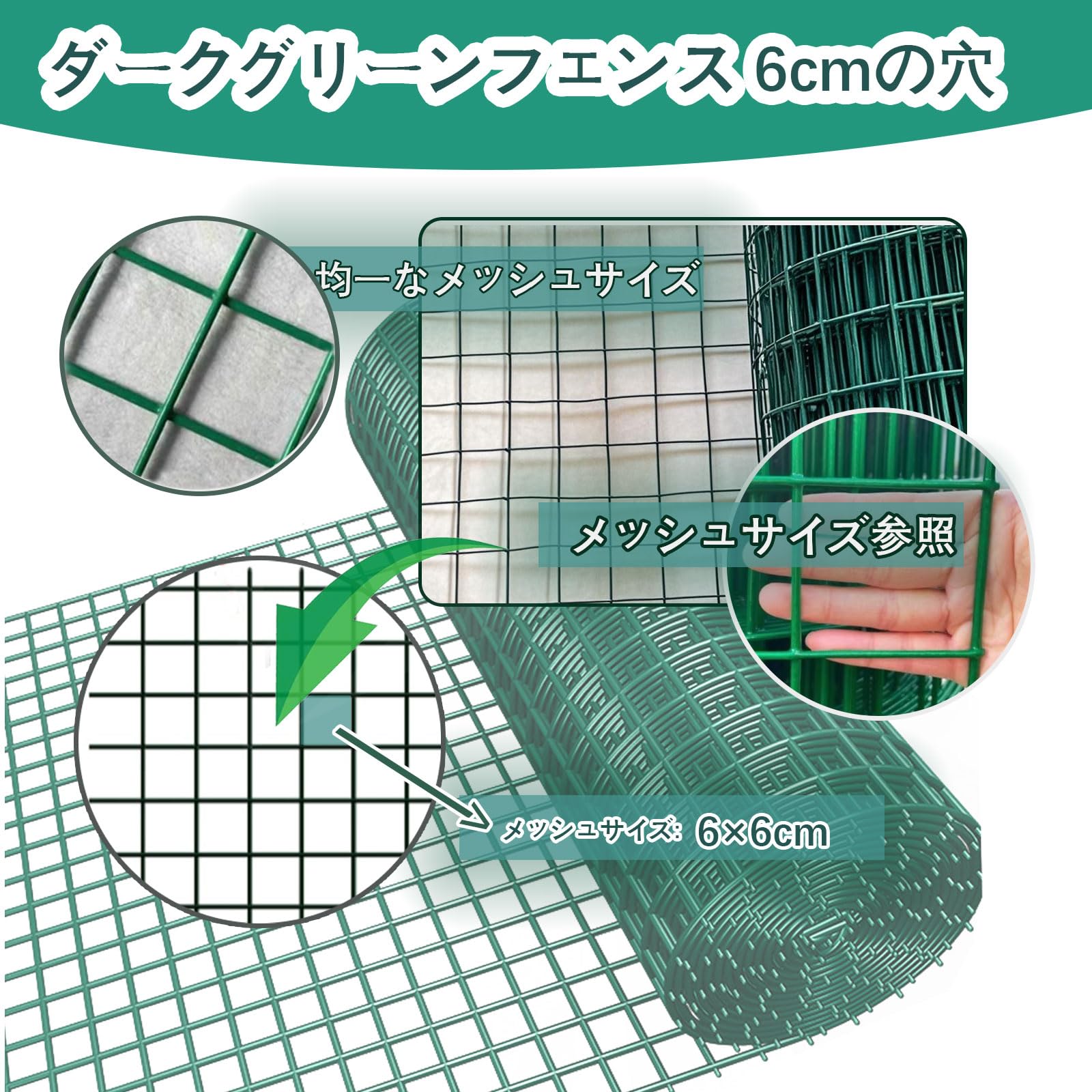 Amazon | yurstcggh 金網フェンス 扉 高い1m/1.2m1.5m/1.8m アニマル 