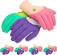 G&F Women's Micro-Foam Gardening Gloves - Durable Flexible Nylon Shell, Textured Grip Palm for Secure Hold