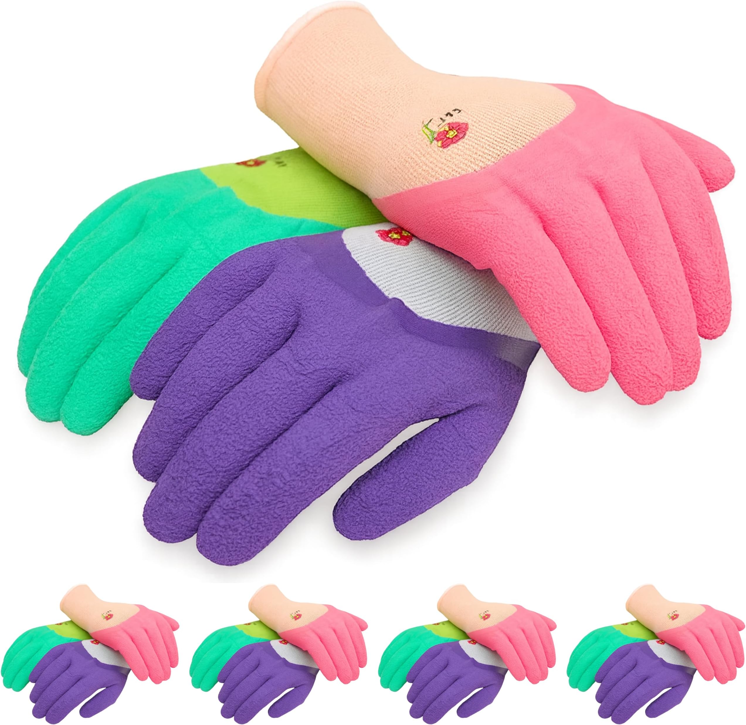 Women’s Gardening Gloves, Micro-Foam Coated, Durable, Flexible Nylon Shell, Textured Palm for Maximum Grip