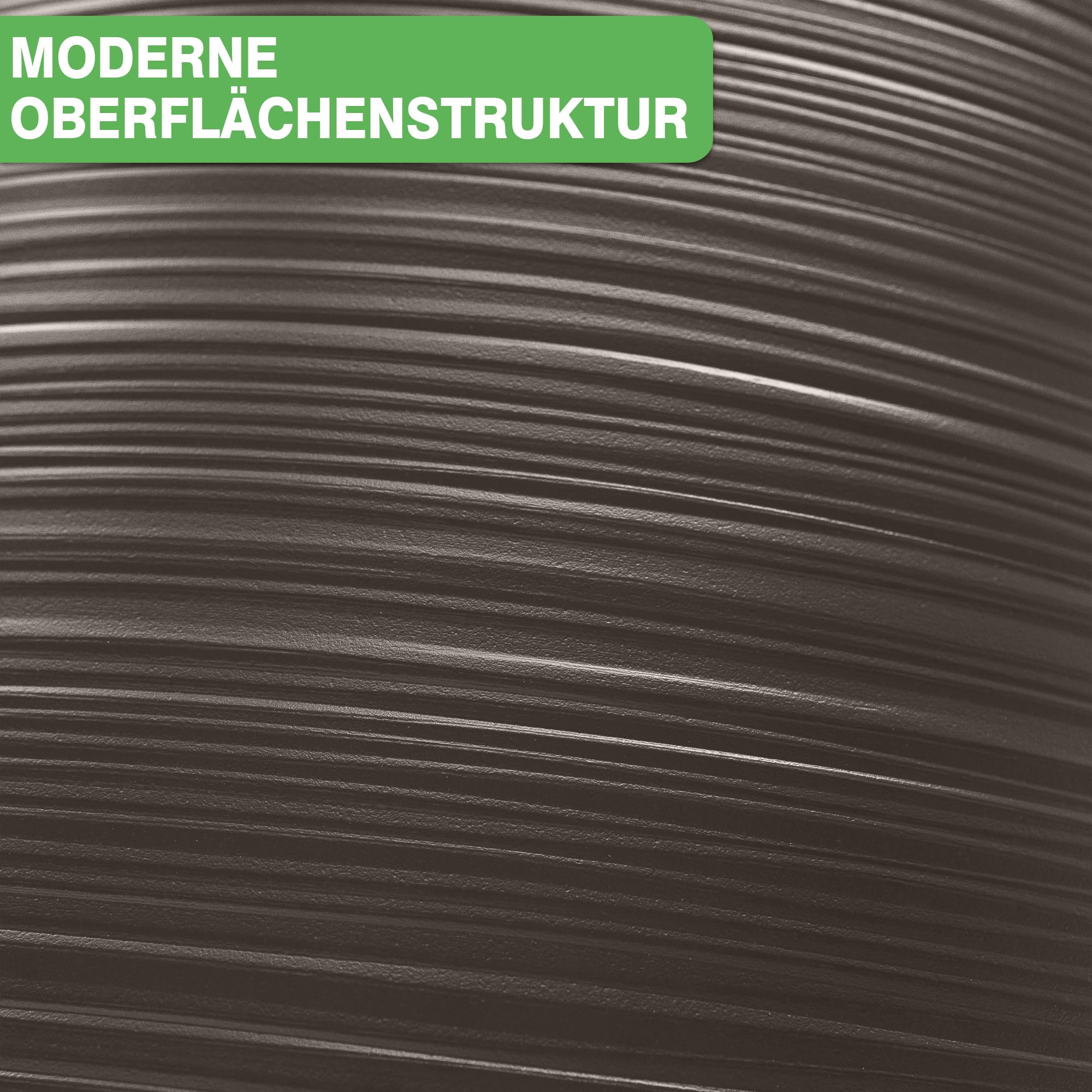 YourCasa Regentonne 240 Liter [Aquasplash] Messing Wasserhahn & Deckel - Regenfass Frostsicher aus Kunststoff - Regenwassertonne - Regenwassertank Garten Wassertank Regensammler Wasserfass (Mocha)