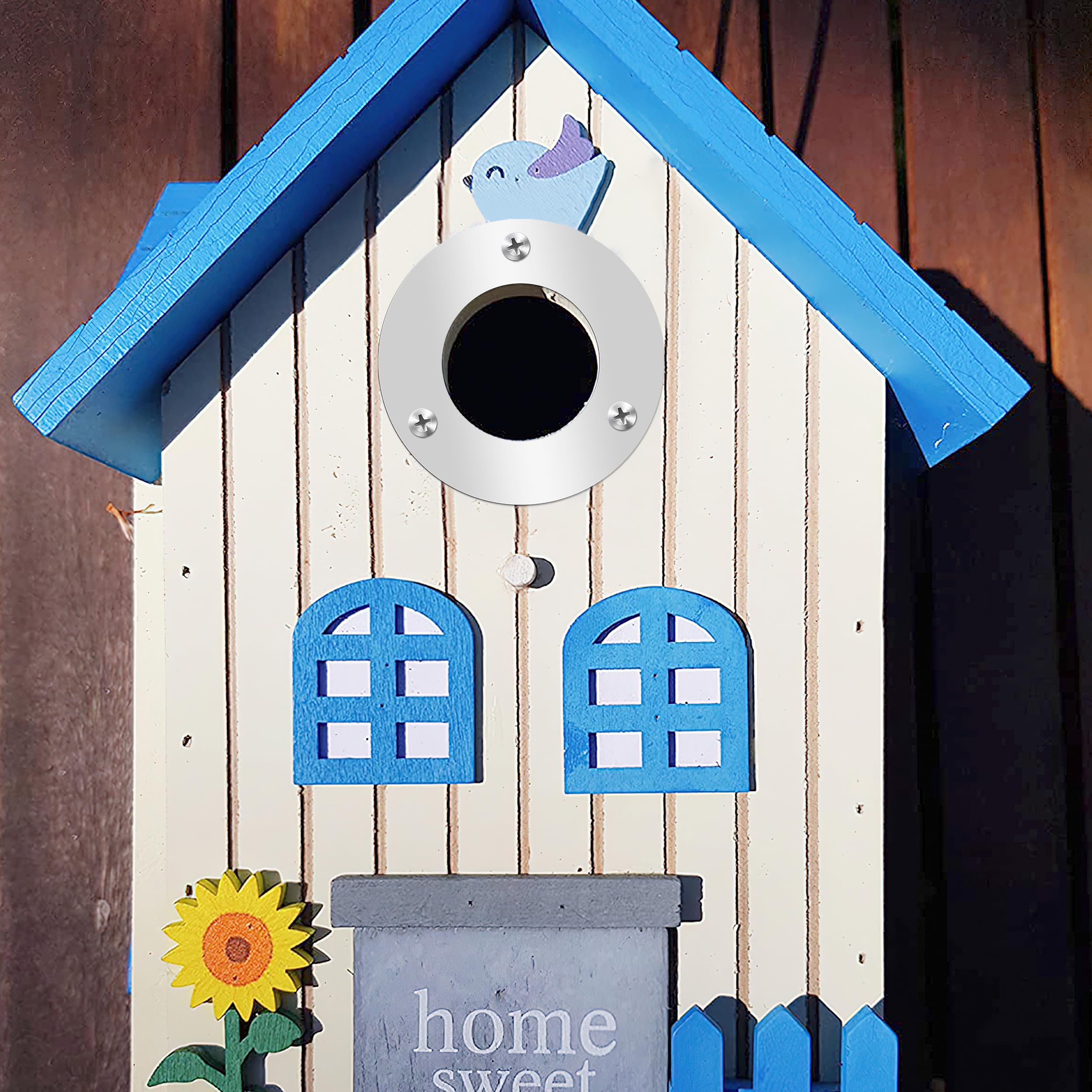 CuiCanfla Lot De 8 Protections Pour Nichoir En Acier Inoxydable 32