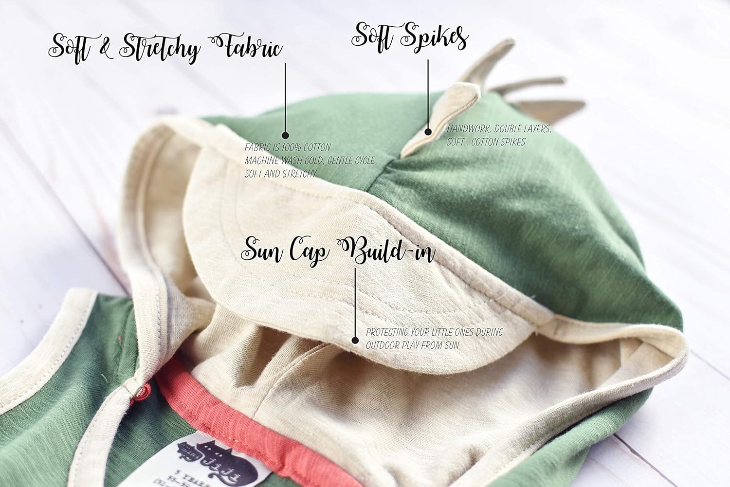 T-Rex Dino Kids Hoodie Tops for Boys, Girls 1-8 Years