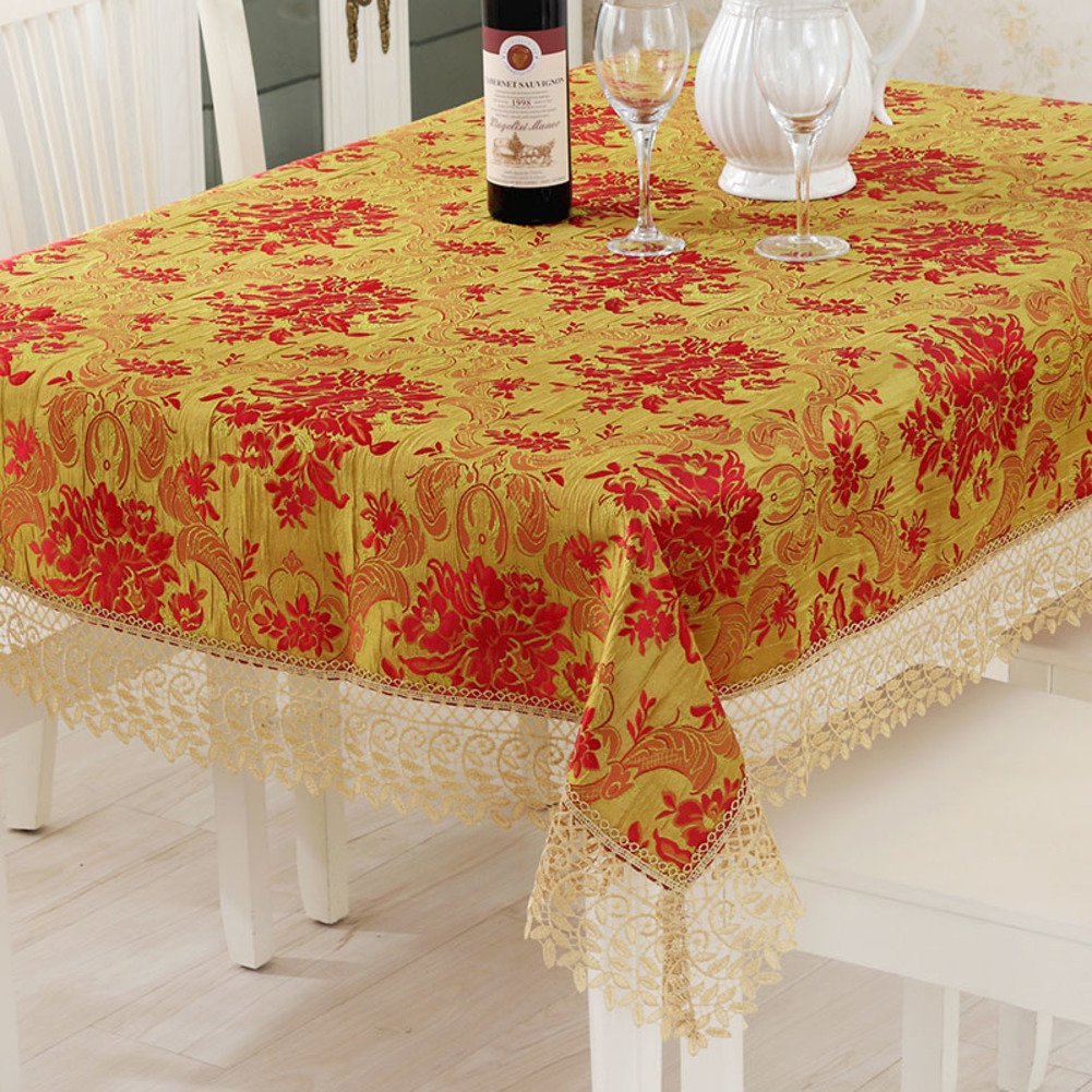 Couverture de table en dentelle lavable anti-poussière