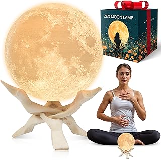 Zen Moon Lamp - Visual Meditation Light for Relaxation and Mindfulness -...