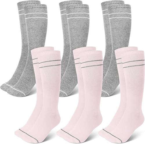 6 pares de calcetines de compresión de maternidad de 20-30 mmHg, calcetines de apoyo de circulación, medias de compresión para mujeres embarazadas