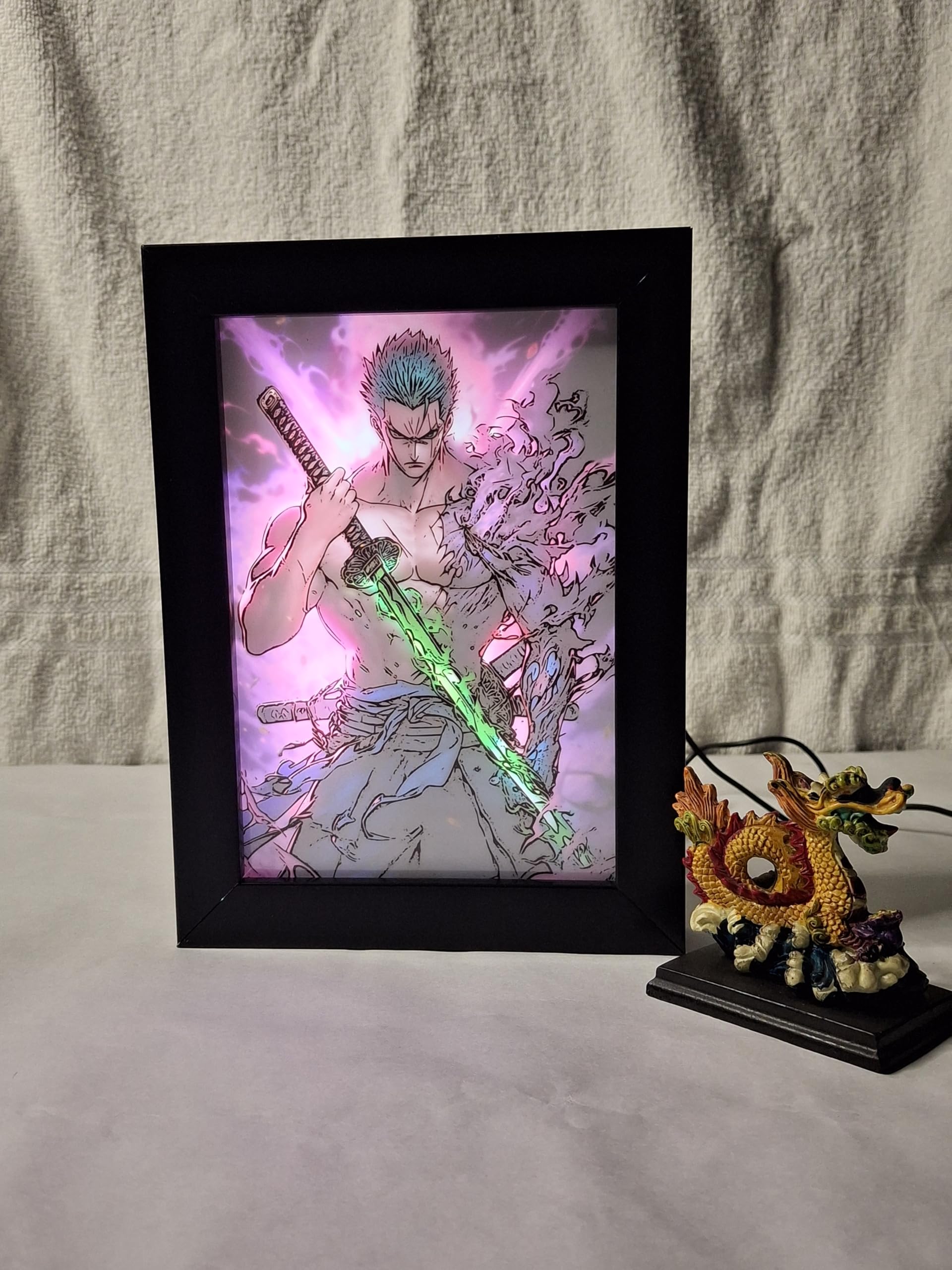 Nuvue Store Acrylic Zoro 2 - Light Painting Art Wall Mount