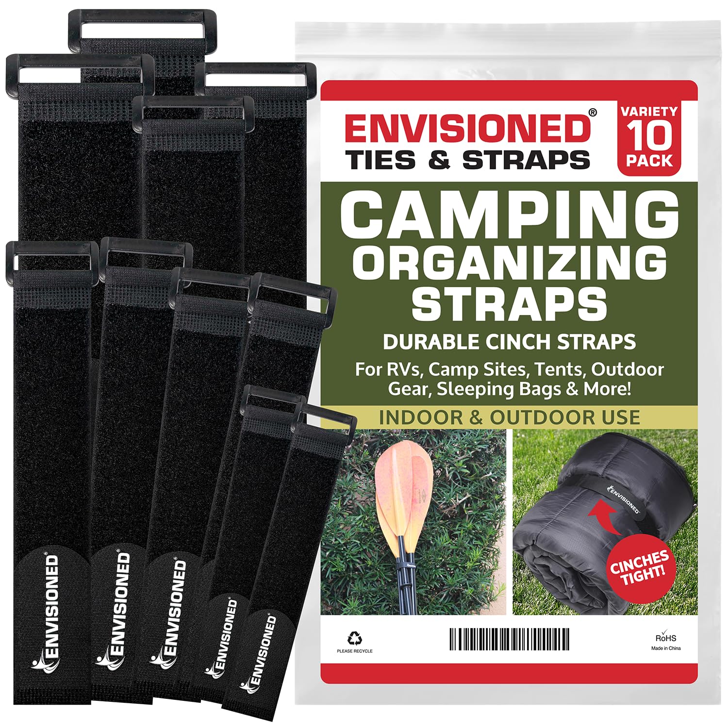 Camping Gear Organizer Straps - Keep Your Setup Tidy -1