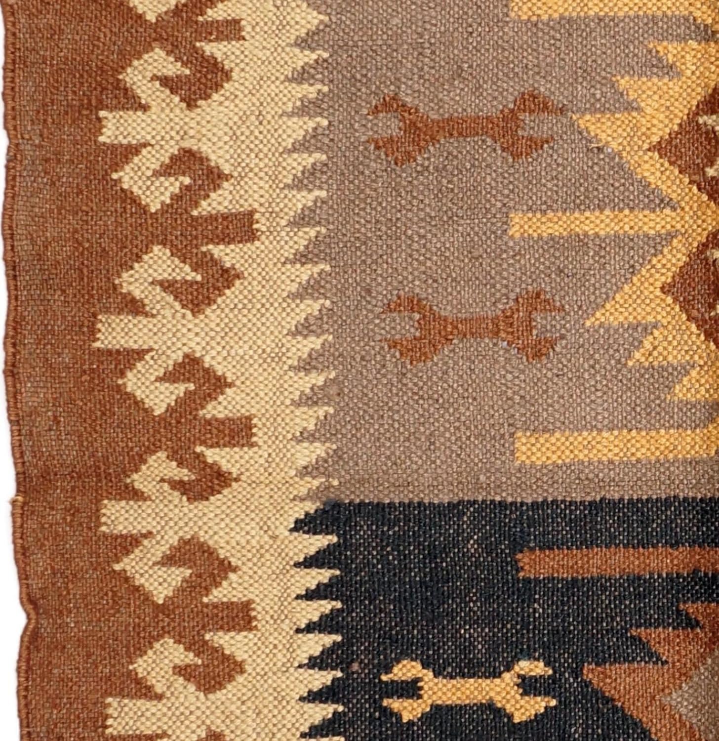 Guru-Shop Tapis Oriental à Gros Tissage Kilim 160x90 cm - Motif 9, Marron, Dulin, Moquettes et Tapis de sol