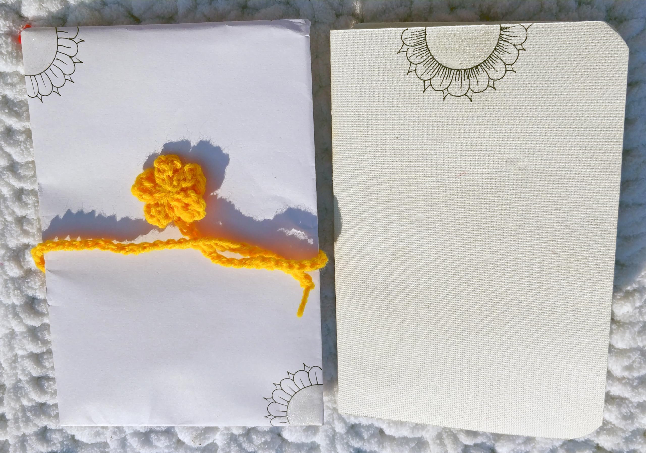 SKAISTA Congrats Greeting Card Handwritten Personal Crocheted Handknitted Flowers Bouquet Handmade Note Cards With Envelope (Card, Bouquet) 2