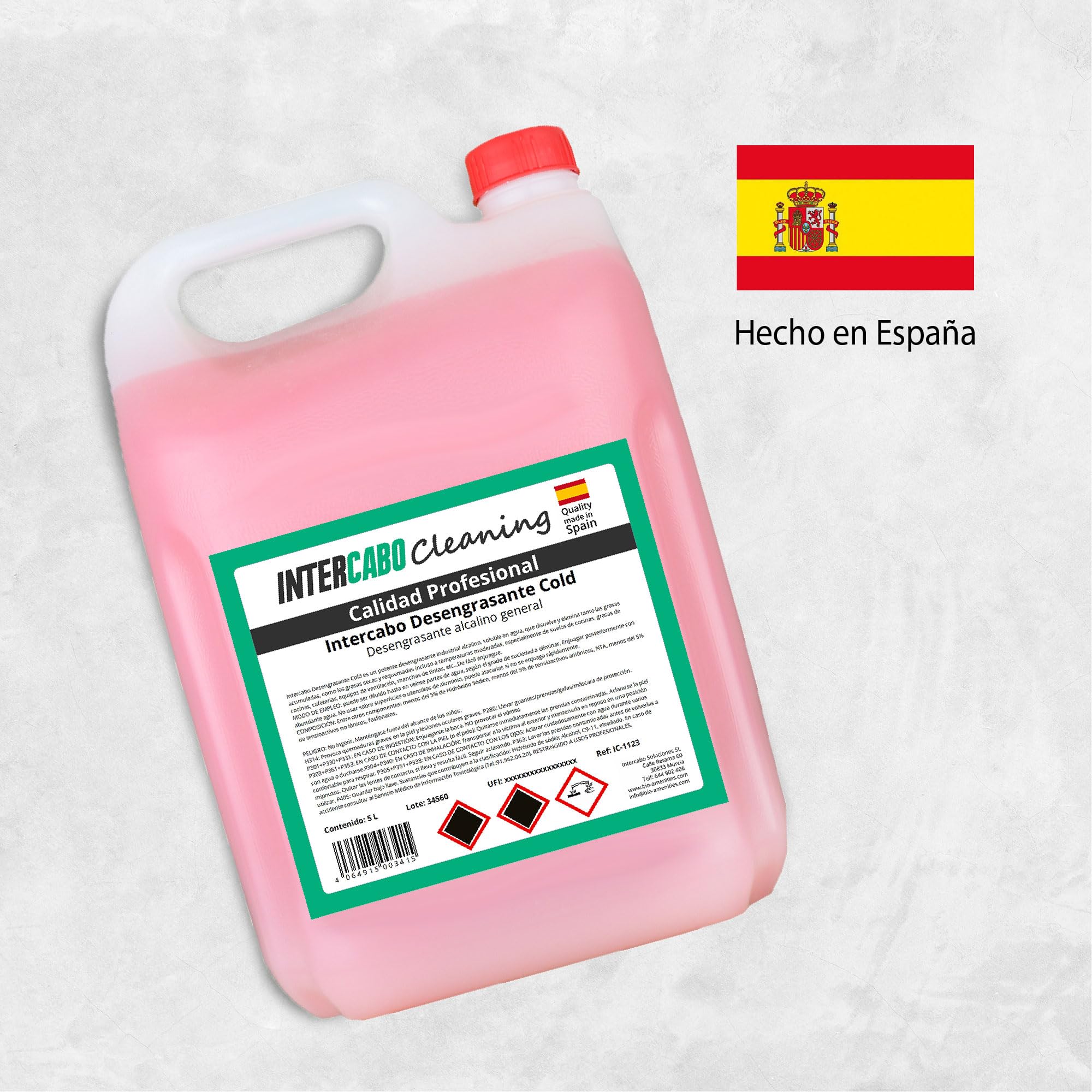 Sgrassatore Alcalino Professionale – 5 litri – Rimuove grasso ostinato da piani cottura, forni e superfici lavabili – Detergente concentrato per cucine industriali