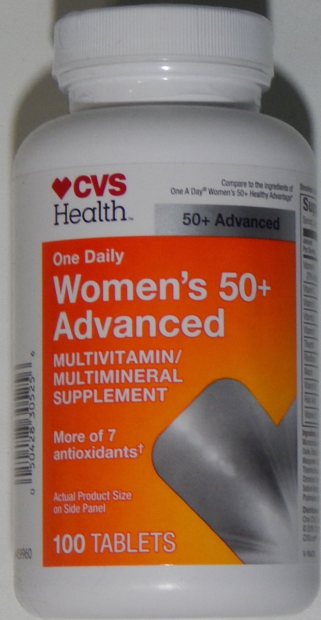 Buy CVS Health One Daily Women's 50+ Advanced Multivitamin/Multimineral Supplement, 1 Bottle of