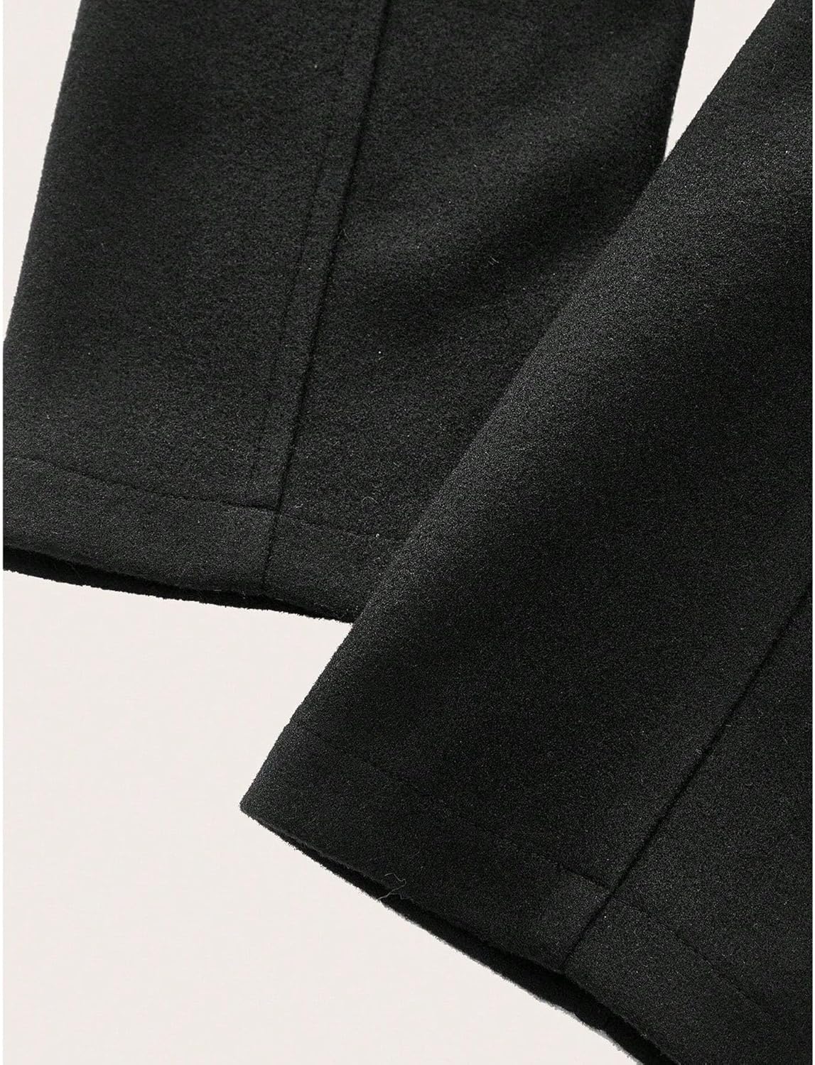 Sexyshine Women's Winter Double Breasted Maxi Trench Coat Notch Lapel Collar Wool Blend Pea Coat A Line Long Overcoat - Image 4