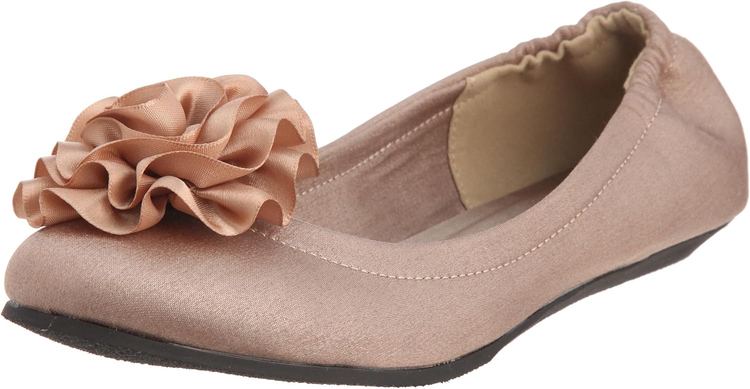 Vivifleur 10205541498 Ballet Shoes with Elastic Flower Motif