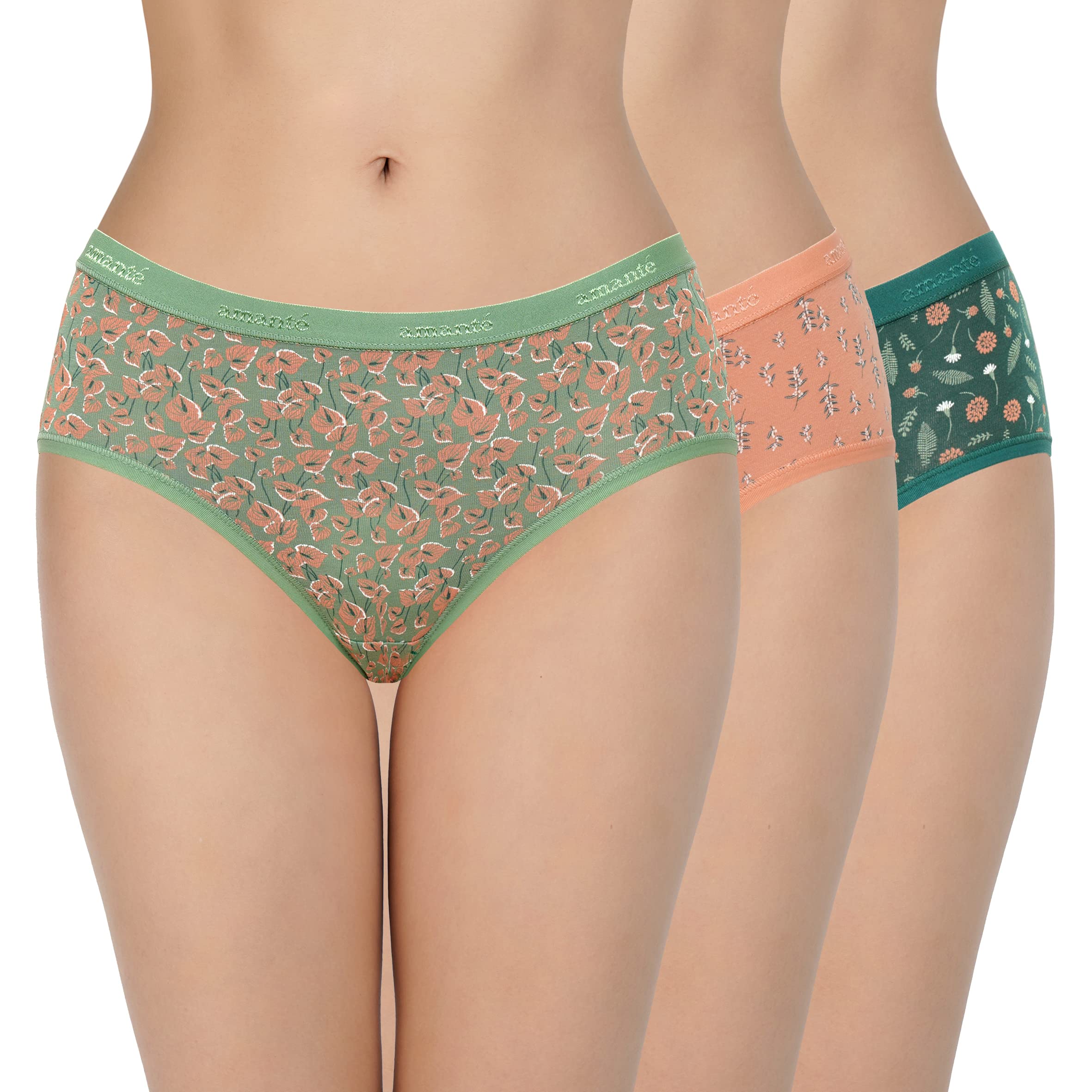 amante Print Low Rise Three-Fourth Coverage Hipster Panties (Pack of 3)-picture-54