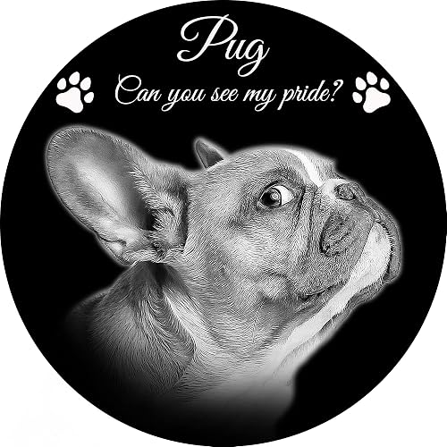 ADFSTONE Redondo Piedra Conmemorativa Cuadrado Placas conmemorativas para Mascotas
