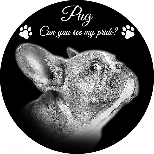 ADFSTONE Redondo Piedra Conmemorativa Cuadrado Placas conmemorativas para Mascotas