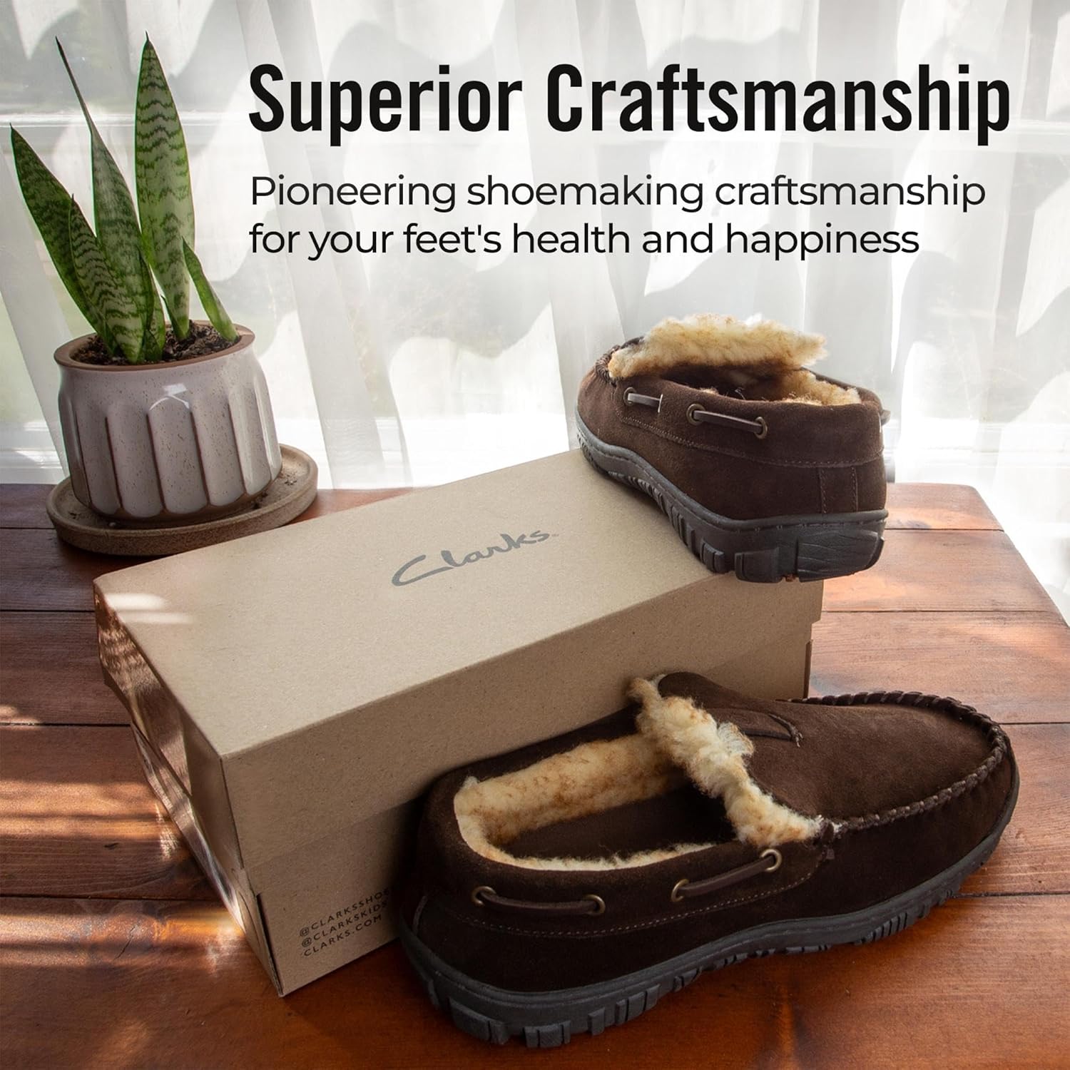 Clarks Men's Clarks, Venetian Moccasin Faux Fur Slipper