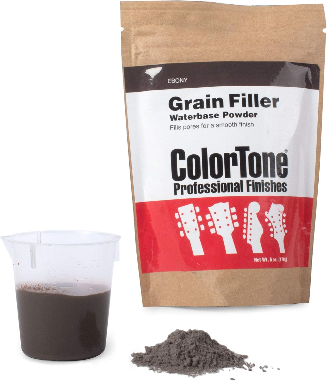 ColorTone Powdered Grain Filler, Ebony