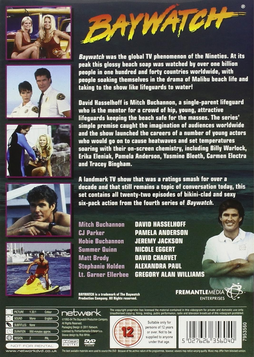 Baywatch - The Complete Fourth Series [DVD]