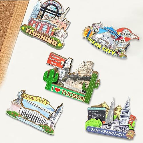 Miniatura 4 de Imán de nevera con imán de Tucson de Estados Unidos, 3D, monumentos, viajes, coleccionables, recuerdos, decoración hecha a mano