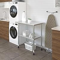 Vista 155 de Mesa de trabajo de acero inoxidable, mesa de metal