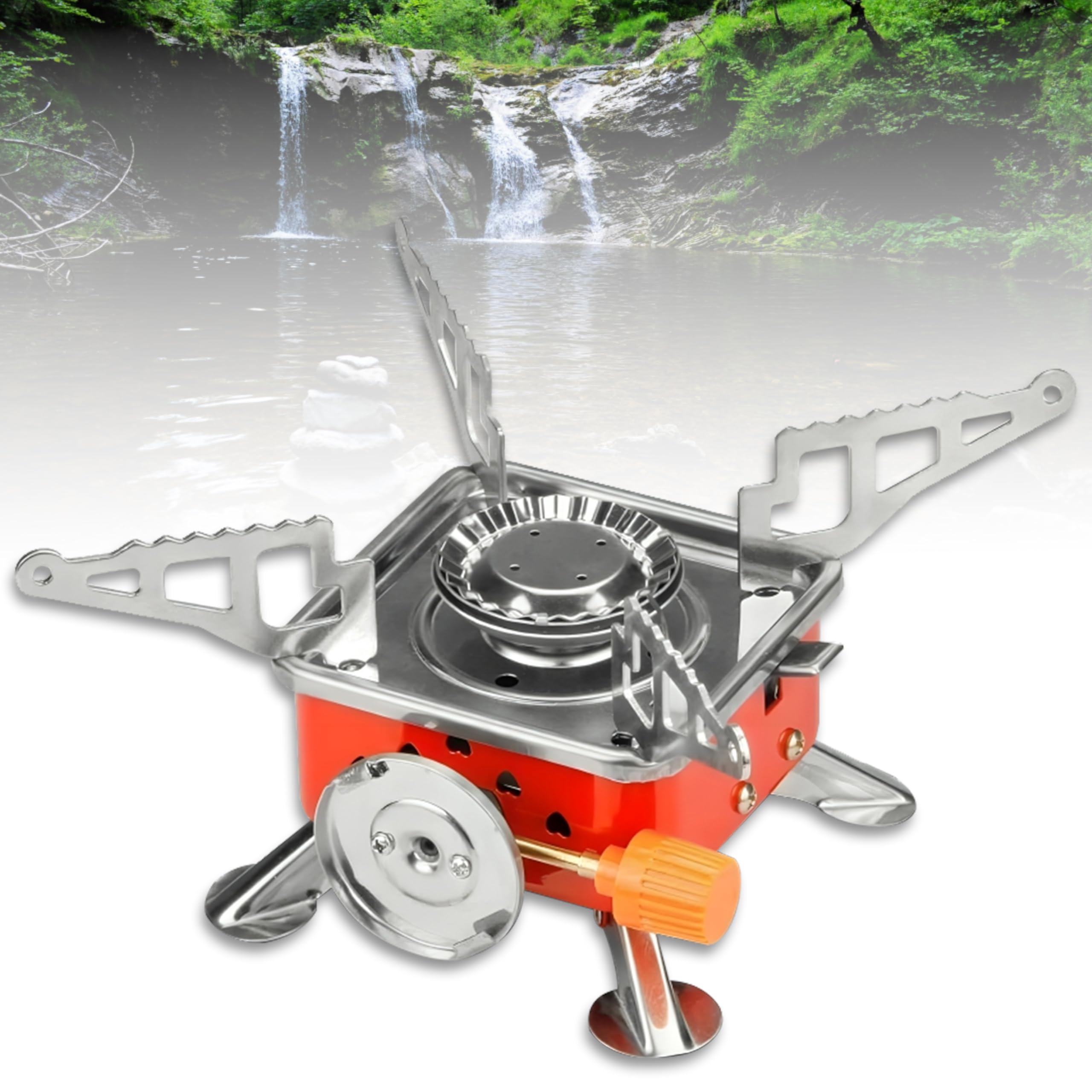 MIKANIX 6 MONTHS WARRANTY Portable Mini Gas Stove/Butane Gas Burner For Camping, Picnic, Travelling & Hiking With Folding Furnace-image-8