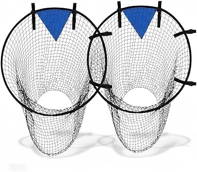 Soccer Goal Target Net Top Bins Training 2pcs, Top Corner Shooting Target with Reinforced Frame, Soccer Practice, Accuracy Practice for Sizes 25 Balls, Trainer Gift for Kids & Adults