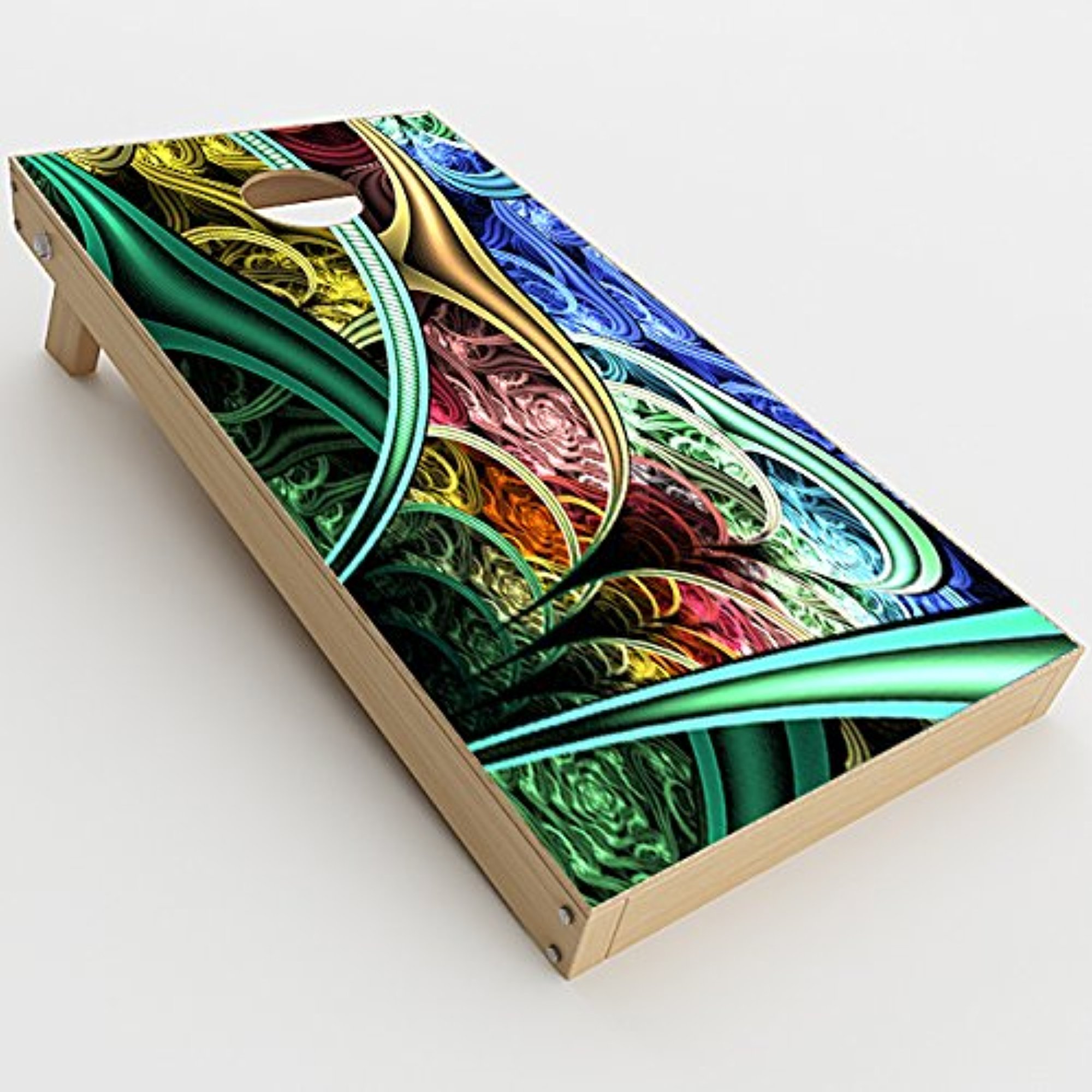 Skin Decal Vinyl Wrap for Cornhole Game Board Bag Toss/Metabolic Patterns