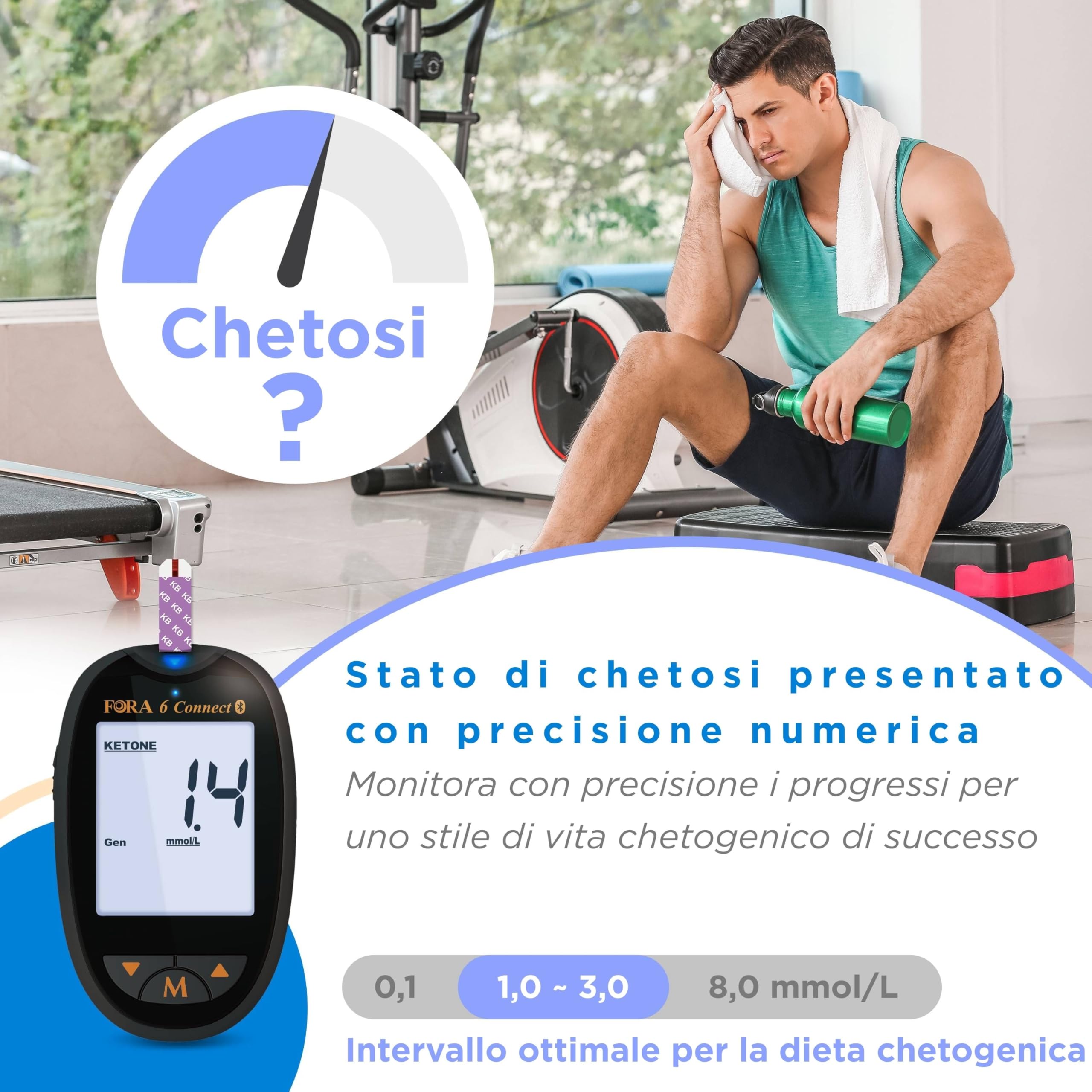 Strisce Reattive per Chetoni FORA6 - Box 10 strisce in foilpack
