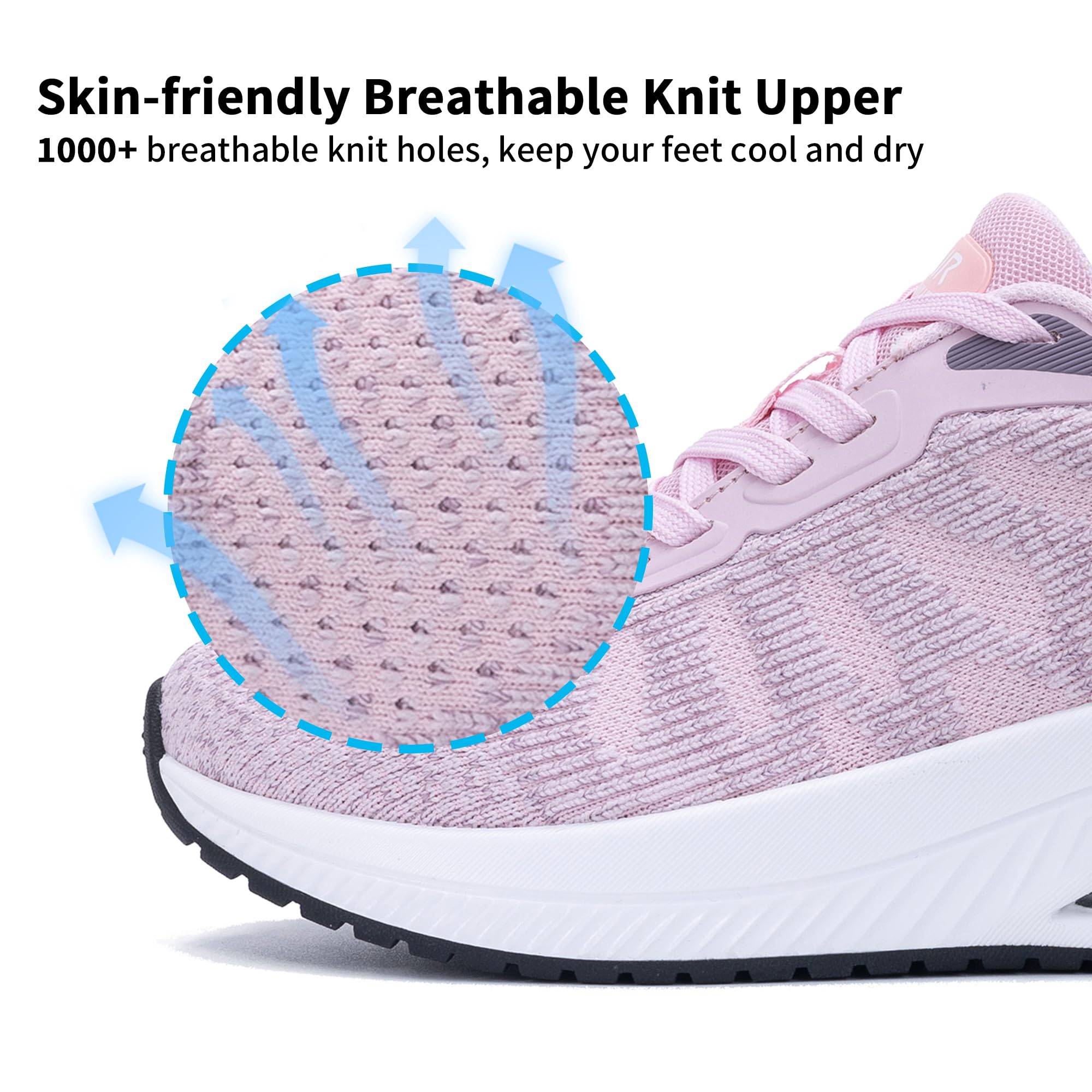 M MAGPER Womens Walking Air Trainers Arch Support Shoes Orthotic Sneakers for Plantar Fasciitis Pain Relief Size 4.5-9 UK