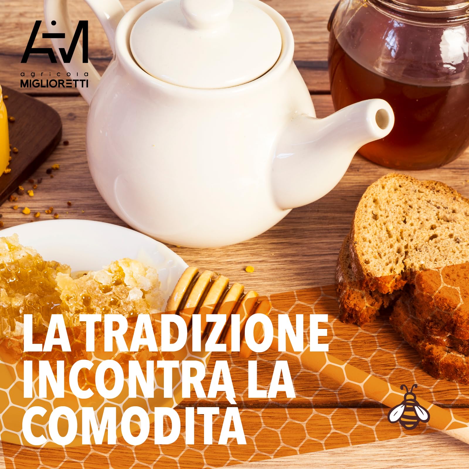 Agricola Miglioretti Miele Millefiori Italiano 6x400g