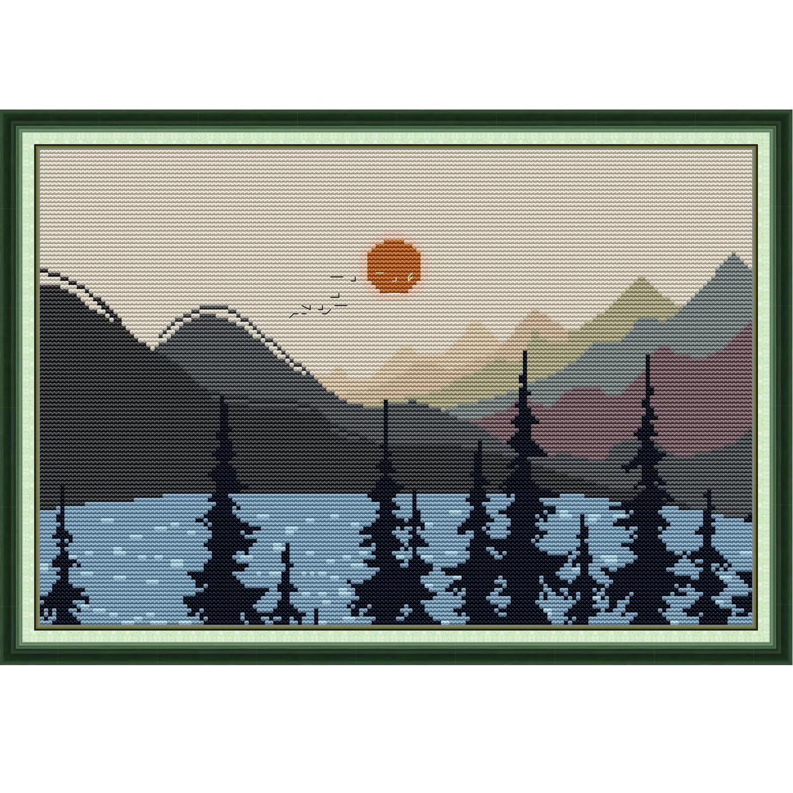 Svarog Stamped Cross Stitch Kits Beginners Full Range of Embroidery Patterns Starter Kits for Adult or Kids DIY Cross Stitches Needlepoint Kits