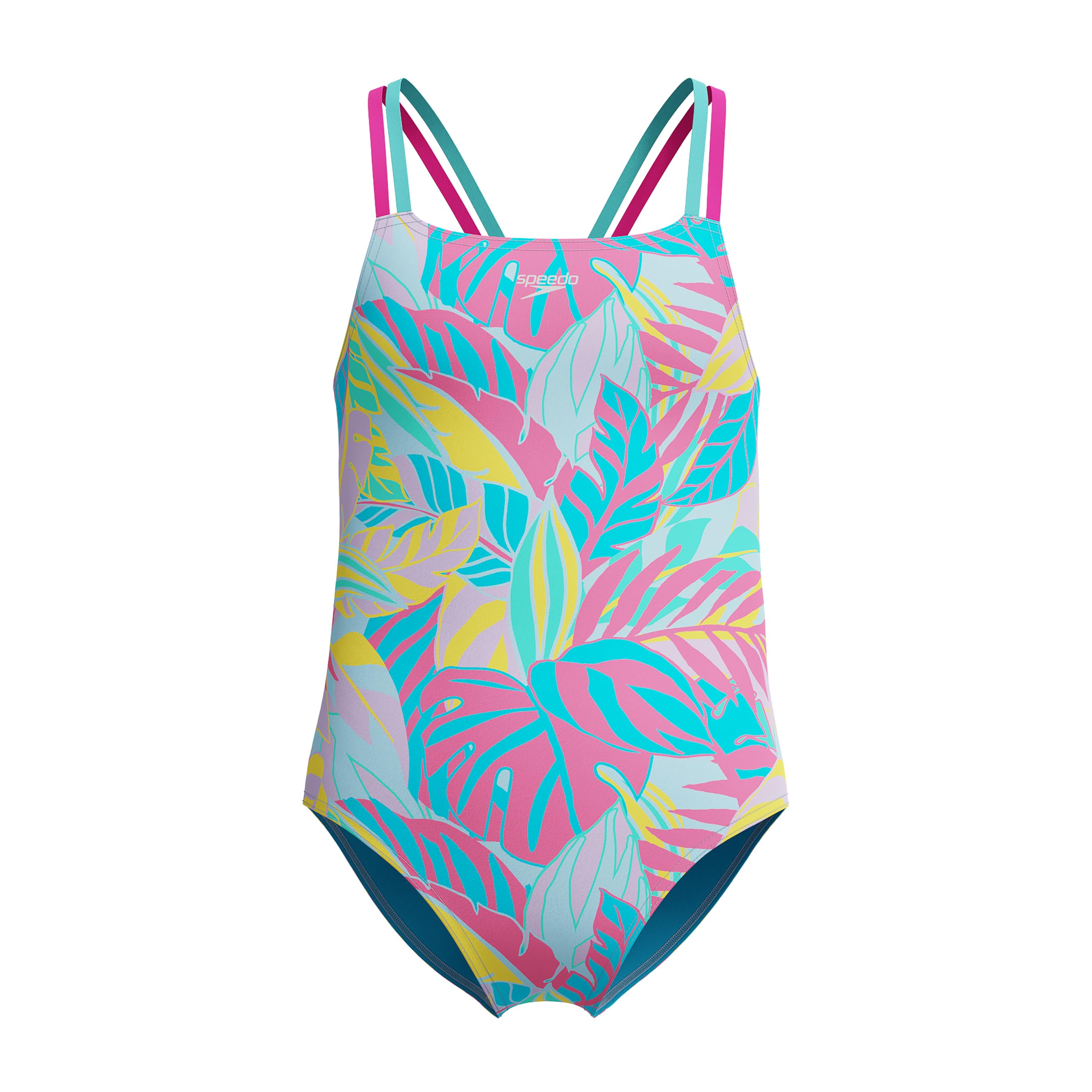 Speedo Girl's Swimsuit One Piece Thin Straps