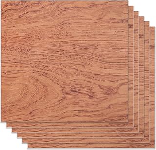 6pcs Bubinga Brazilian Rosewood Plywood,Basswood Sheets 12" x 12" Unfinished Wood for DIY Crafts, Laser Cutting, Wood Burning, Painting, Model Carving