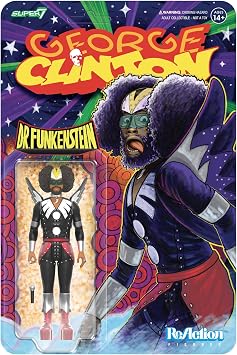 Super7 Reaction Figure George Clinton Dr. Funkenstein - 3.75" George Clinton Action Figure with Accessory - Classic Music Collectibles and Retro Toys
