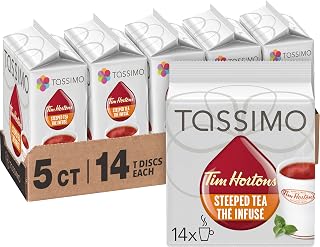 Tim Hortons Orange Tea Single Serve T-Discs, 32g (5 Boxes of 14 T-Discs)