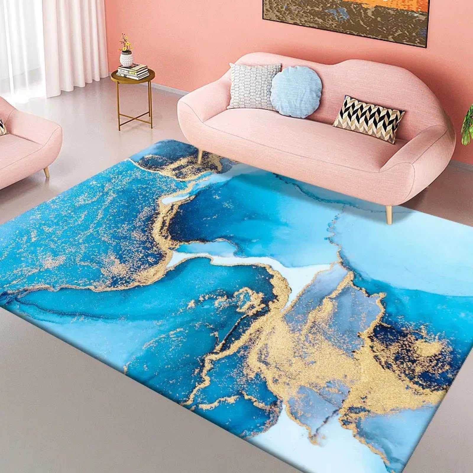 Alfombra de entrada antideslizante felpudo de mármol JGGXHM lavable para cocina y dormitorio