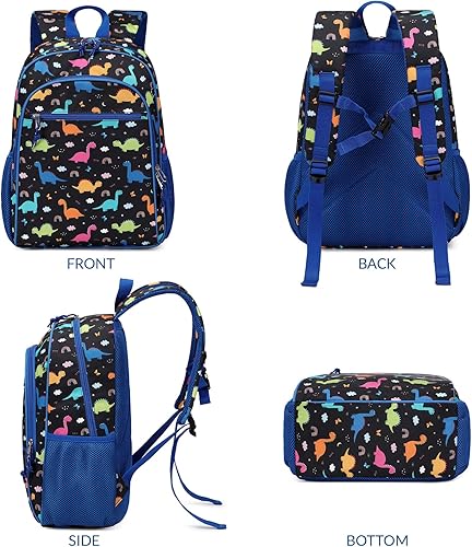 Miniatura 3 de Ryushoyo Mochila infantil para niños y niñas, mochila para niños y niñas, para jardín de infantes, 2 tamaños con correa para el pecho, Black
