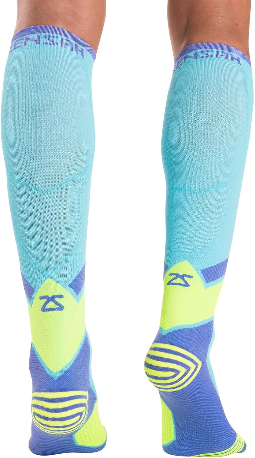 Zensah Tech+ Compression Socks - Knee High Running Socks for Sports, Travel, Made in Italy - Image 2