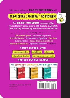 Everything You Need to Ace Pre-Algebra and Algebra I in One Big Fat Notebook