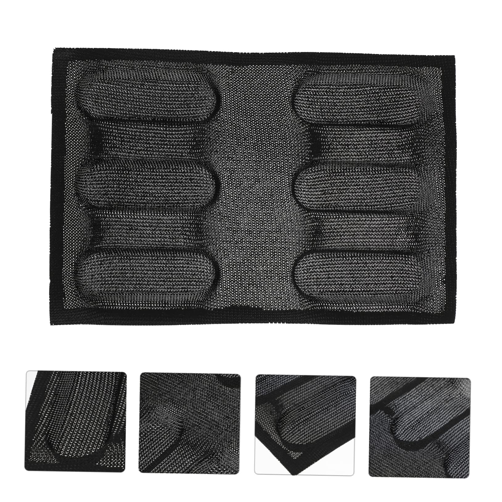 Cabilock 2 Pièces moule à en silicone moule à antiadhésif miche de français moule burger moules à pâtisserie silicone poêle à frire chorizo Outil de cuisson de cuisine