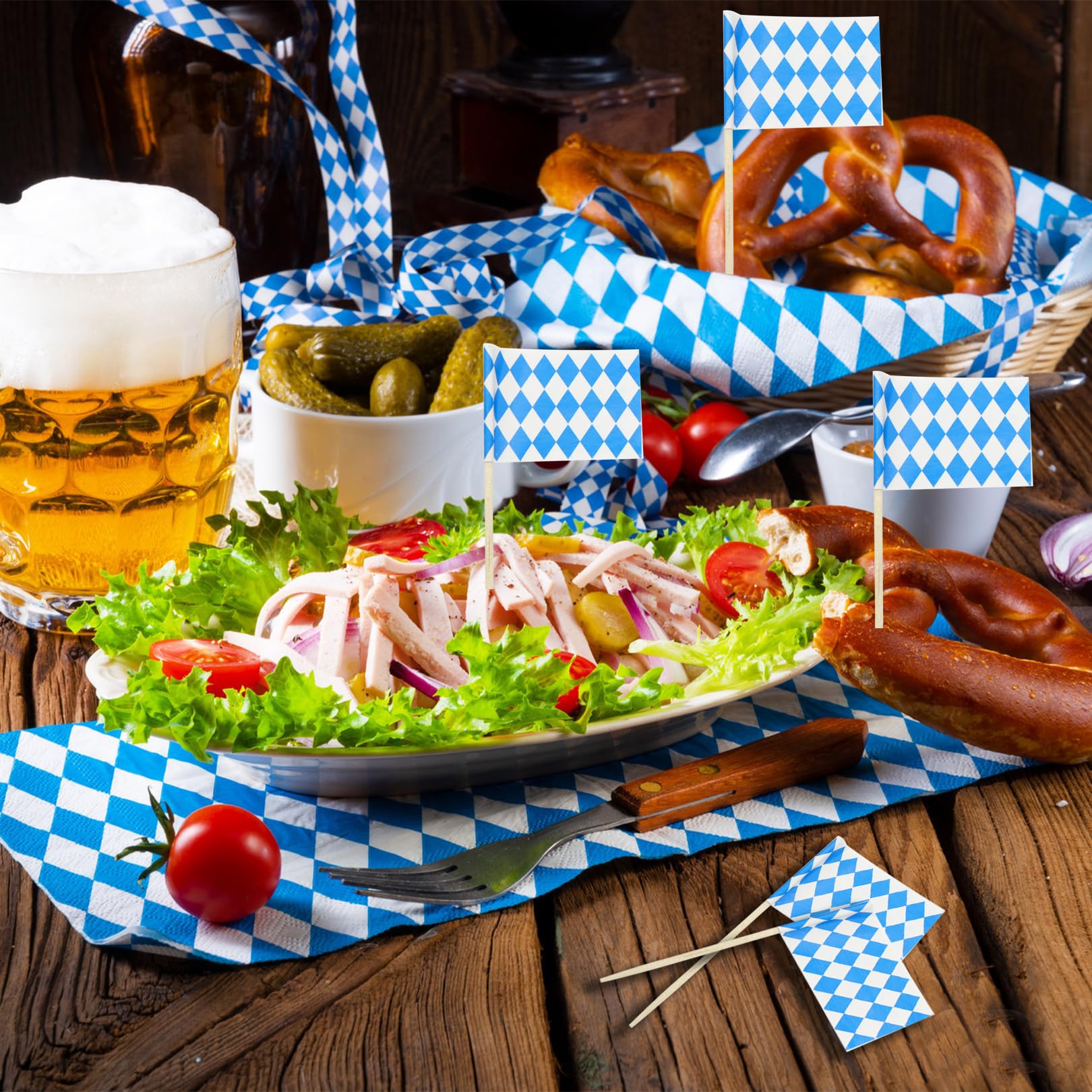 Oktoberfest Zahnstocher Flaggen Cocktail Stick Flag Produktbild-Vorschau 9